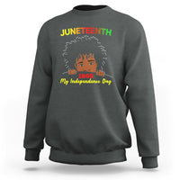 Happy Juneteenth Independence Sweatshirt Teen Youth Afro Locs Black Boy - Wonder Print Shop