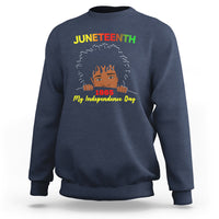 Happy Juneteenth Independence Sweatshirt Teen Youth Afro Locs Black Boy - Wonder Print Shop