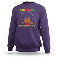 Happy Juneteenth Independence Sweatshirt Teen Youth Afro Locs Black Boy - Wonder Print Shop