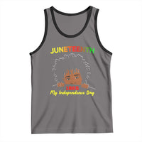 Celebrate Juneteenth Independence Tank Top Teen Youth Afro Locs Black Boy