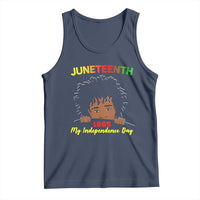 Celebrate Juneteenth Independence Tank Top Teen Youth Afro Locs Black Boy