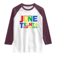 Juneteenth Free Ish Since 1865 Raglan Shirt
