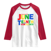 Juneteenth Free Ish Since 1865 Raglan Shirt