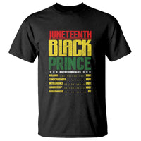 Juneteenth Black Prince Nutrition Facts T Shirt - Wonder Print Shop