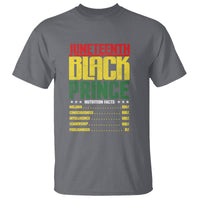 Juneteenth Black Prince Nutrition Facts T Shirt - Wonder Print Shop