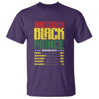 Juneteenth Black Prince Nutrition Facts T Shirt - Wonder Print Shop
