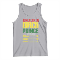 Juneteenth Black Prince Nutrition Facts Tank Top