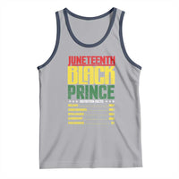 Juneteenth Black Prince Nutrition Facts Tank Top