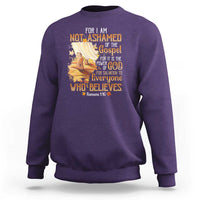 I Am Not Ashamed of the Gospel Sweatshirt Christian Faith & Salvation Quote - Wonder Print Shop