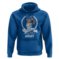 Black US Army Girl Veteran Hoodie - Proud Female Military Veteran