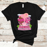Howdy Valentine Retro Groovy Cartoon Lovely Heart T Shirt - Wonder Print Shop