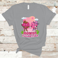 Howdy Valentine Retro Groovy Cartoon Lovely Heart T Shirt - Wonder Print Shop