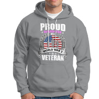 Proud Daughter Of A World War II Veteran Hoodie - Wonder Print Shop