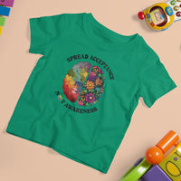 Accept Autism T Shirt For Kid Spread Acceptance Not Awareness Neurodiversity Brain - Wonder Print Shop