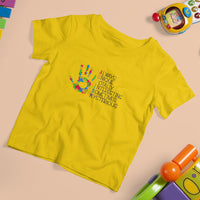 Autism Definition T Shirt For Kid Always Unique Totally Interesting Sometimes Mysterious Puzzle Hand - Wonder Print Shop