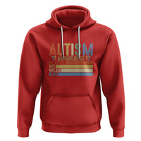 Autism Awareness Month Hoodie In April We Wear Blue Retro Vintage Puzzle Piece - Wonder Print Shop