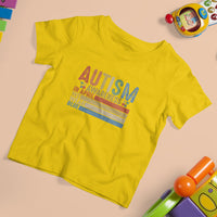 Autism Awareness Month T Shirt For Kid In April We Wear Blue Retro Vintage Puzzle Piece - Wonder Print Shop