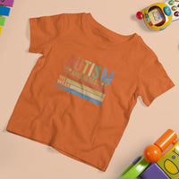 Autism Awareness Month T Shirt For Kid In April We Wear Blue Retro Vintage Puzzle Piece - Wonder Print Shop