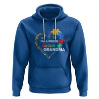 I'm A Proud Autism Grandma Hoodie Puzzle Piece Heart - Wonder Print Shop