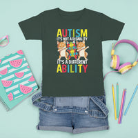 Dog Autism Awareness T Shirt For Kid It's Not A Disablity It's A Different Ability - Wonder Print Shop
