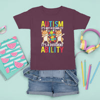 Dog Autism Awareness T Shirt For Kid It's Not A Disablity It's A Different Ability - Wonder Print Shop
