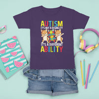 Dog Autism Awareness T Shirt For Kid It's Not A Disablity It's A Different Ability - Wonder Print Shop