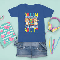 Dog Autism Awareness T Shirt For Kid It's Not A Disablity It's A Different Ability - Wonder Print Shop