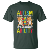 Dog Autism Awareness T Shirt It's Not A Disablity It's A Different Ability - Wonder Print Shop