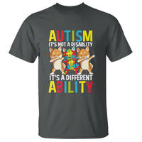 Dog Autism Awareness T Shirt It's Not A Disablity It's A Different Ability - Wonder Print Shop