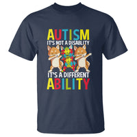 Dog Autism Awareness T Shirt It's Not A Disablity It's A Different Ability - Wonder Print Shop