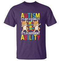 Dog Autism Awareness T Shirt It's Not A Disablity It's A Different Ability - Wonder Print Shop