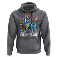 Autism Grandma Hoodie I Am His Voice He Is My Heart I Wear Blue For My Grandson - Wonder Print Shop