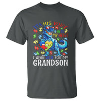 Autism Grandma T Shirt I Am His Voice He Is My Heart I Wear Blue For My Grandson - Wonder Print Shop