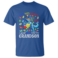Autism Grandma T Shirt I Am His Voice He Is My Heart I Wear Blue For My Grandson - Wonder Print Shop