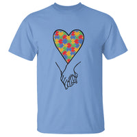 Heart Autism Awareness T Shirt Spectrum Puzzle Piece Together Love Support - Wonder Print Shop