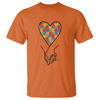 Heart Autism Awareness T Shirt Spectrum Puzzle Piece Together Love Support - Wonder Print Shop