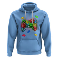 Autism Awareness Gamer Hoodie Video Game Control Puzzle Piece - Wonder Print Shop