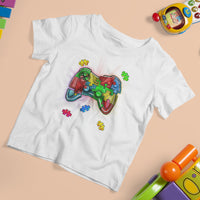 Autism Awareness Gamer T Shirt For Kid Video Game Control Puzzle Piece - Wonder Print Shop