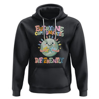 Autism Acceptance Hoodie Everyone Communicates Differently Embrace Autism Be Kind - Wonder Print Shop