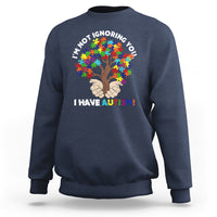 I'm Not Ignoring You I Have Autism Sweatshirt Puzzle Tree - Wonder Print Shop