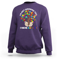 I'm Not Ignoring You I Have Autism Sweatshirt Puzzle Tree - Wonder Print Shop