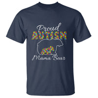 Proud Autism Mom T Shirt Mama Bear - Wonder Print Shop