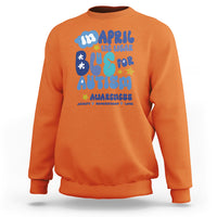Autism Awareness Sweatshirt In April We Wear Blue Accept Understand Love - Wonder Print Shop