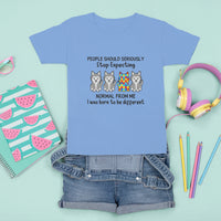 Cute Dog Autism T Shirt For Kid People Should Seriously Stop Expecting I Was Born To Be Different - Wonder Print Shop