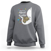 Elephant Autism Sweatshirt What Makes You Different Is What Makes You Beautiful Puzzle Pieces - Wonder Print Shop