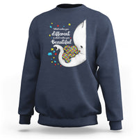 Elephant Autism Sweatshirt What Makes You Different Is What Makes You Beautiful Puzzle Pieces - Wonder Print Shop