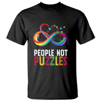 Autism Acceptance T Shirt People Not Puzzles Spectrum Infinity - Wonder Print Shop