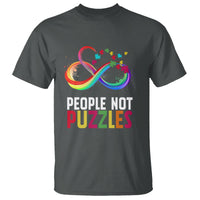 Autism Acceptance T Shirt People Not Puzzles Spectrum Infinity - Wonder Print Shop