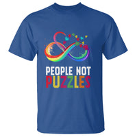 Autism Acceptance T Shirt People Not Puzzles Spectrum Infinity - Wonder Print Shop