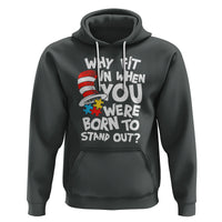 Proud Autism Hoodie Why Fit In When You Were Born To Stand Out - Wonder Print Shop